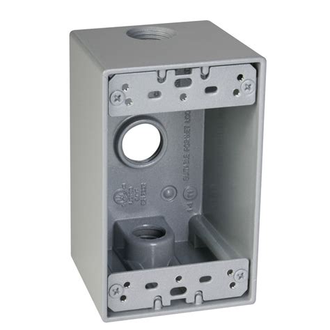 lowes outside electrical box|outdoor 240v outlet box.